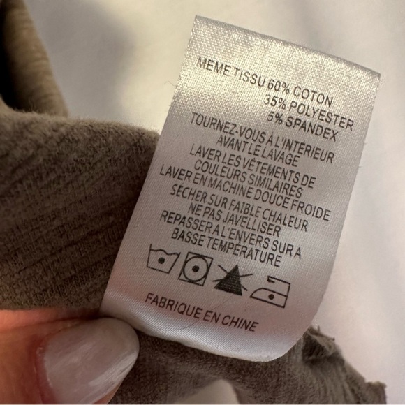 Miss Me Women's Sleeveless Tank Top Olive Green Shoelace Detail Sleeves Medium - Picture 11 of 12